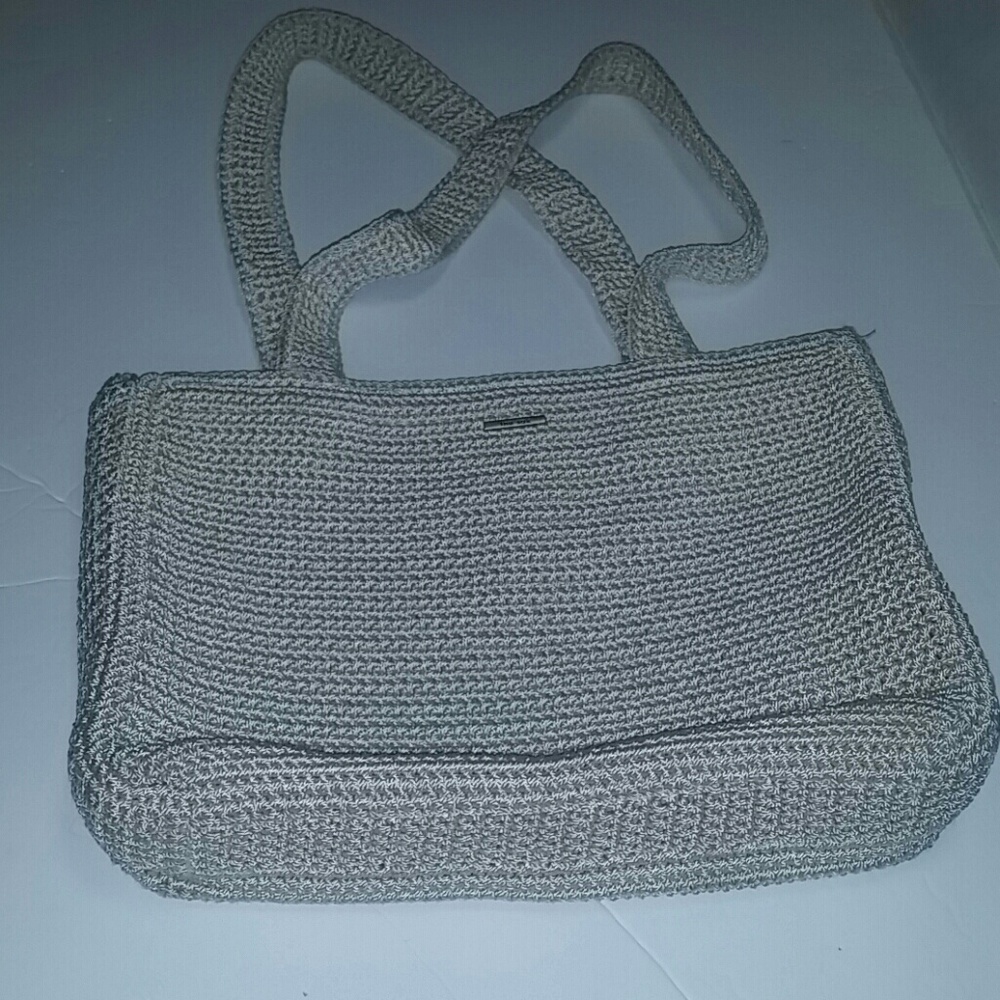 The sak cream large shoulder purse